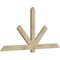 Ekena Millwork Kennewick Rough Sawn Timber Gable Bracket, Douglas Fir, 72"W x 36"H x 2"D x 4"F, 12/12 Pitch GBW072X36X0204KEN00RDF - alternate 3